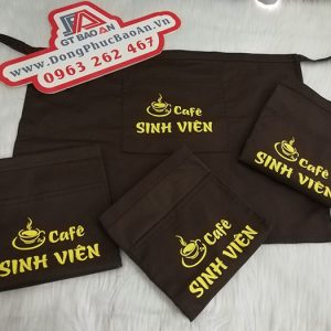 Tạp Dề Ngắn Ngang Hông Đồng Phục Quán Cafe Sinh Viên 04