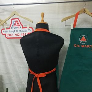 May đồng phục tạp dề siêu thị CIC Mart - Tạp dề giá rẻ 02