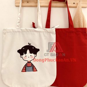 Shop bán túi vải đẹp ở TPHCM – Túi vải canvas in hình Anime đeo vai phong cách Hàn Quốc