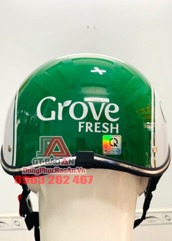 Xưởng đặt làm nón bảo hiểm in logo theo yêu cầu TPHCM – Mũ bảo hiểm quảng cáo giá rẻ của Công ty Grove Fresh