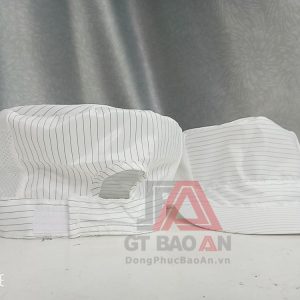 [Có sẵn] Mũ nón trắng phòng sạch chống tĩnh điện cho nam nữ công nhân