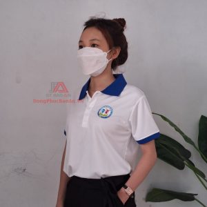 Đồng phục áo thun có cổ cho giáo viên mầm non - trường MN Duy Châu